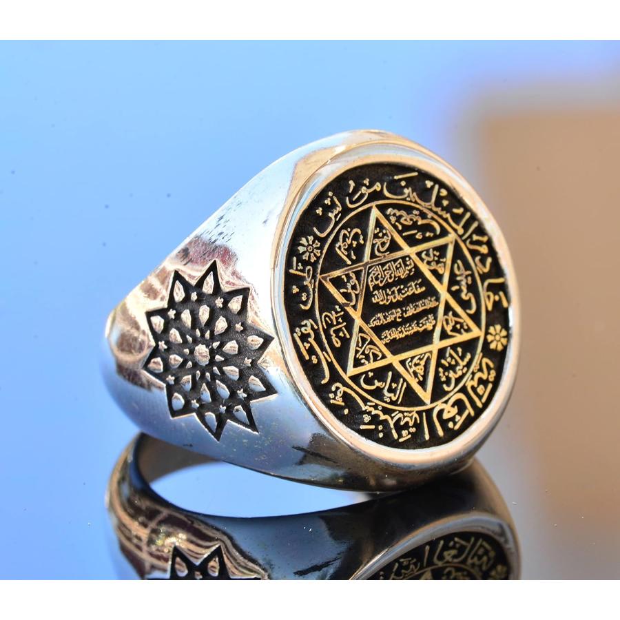 並行輸入品】Falcon Jewelry ソロモンリング シールリング 星のダビデ