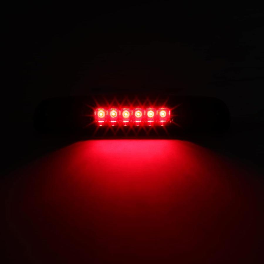 【並行輸入品】Haitzu LEDスモークレンズ クロムハウジングテール ハイマウント 3番目のサードブレーキライト カーゴランプ 防水 交換用 フォの画像