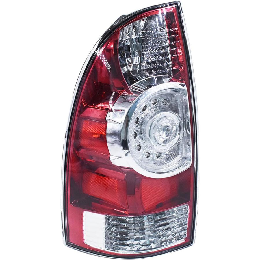 【並行輸入品】waltyotur 2005-2015 Tacoma ピックアップトラック 交換用 レッド クリア リアテールライト ブレーキランプ 運_2