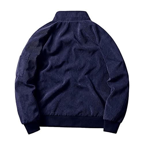 【並行輸入品】Burband Mens Big and Tall Corduroy Bomber Jackets Casual Zip Upの画像