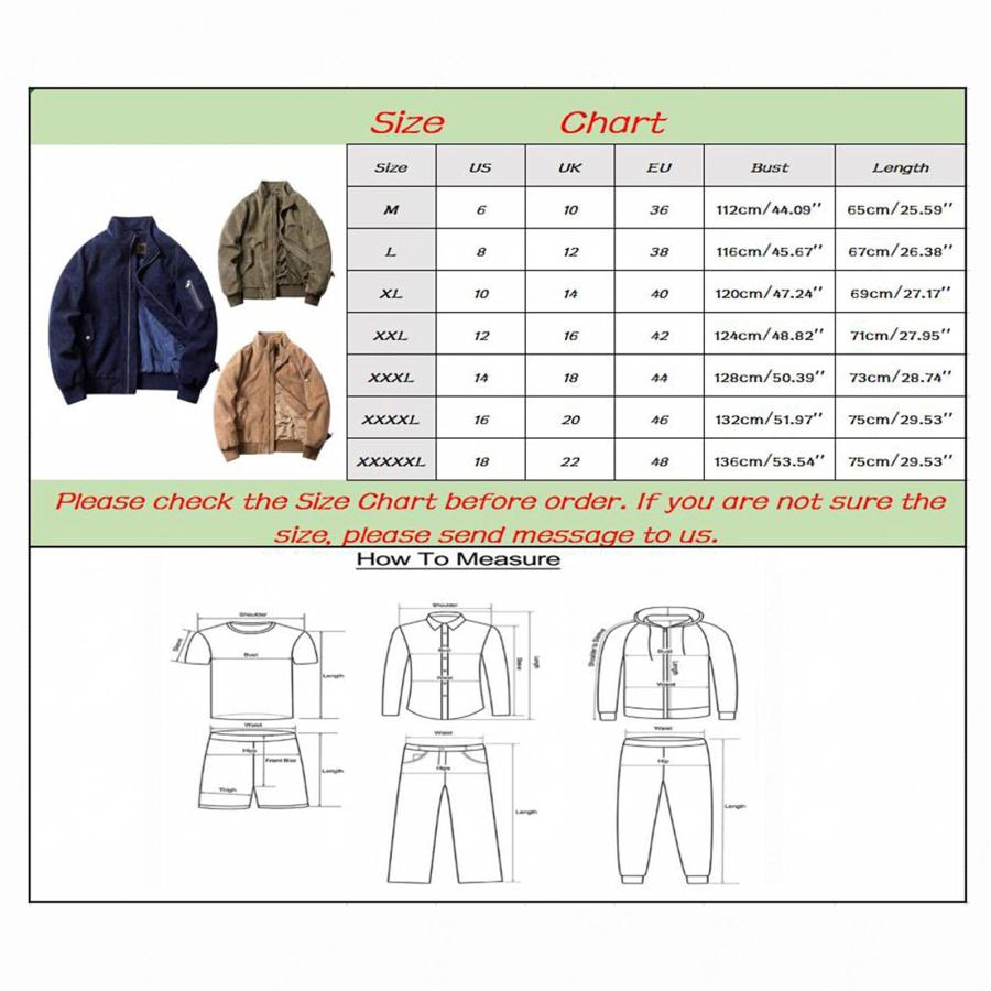 【並行輸入品】Burband Mens Big and Tall Corduroy Bomber Jackets Casual Zip Upの画像