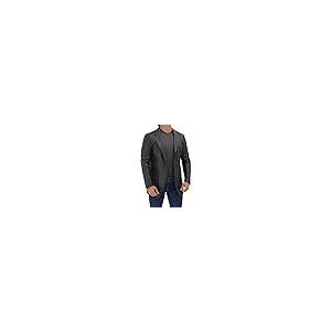 【並行輸入品】Decrum Mens Blazer Leather Jacket   Mens Leather Coat Lambskin Lの画像