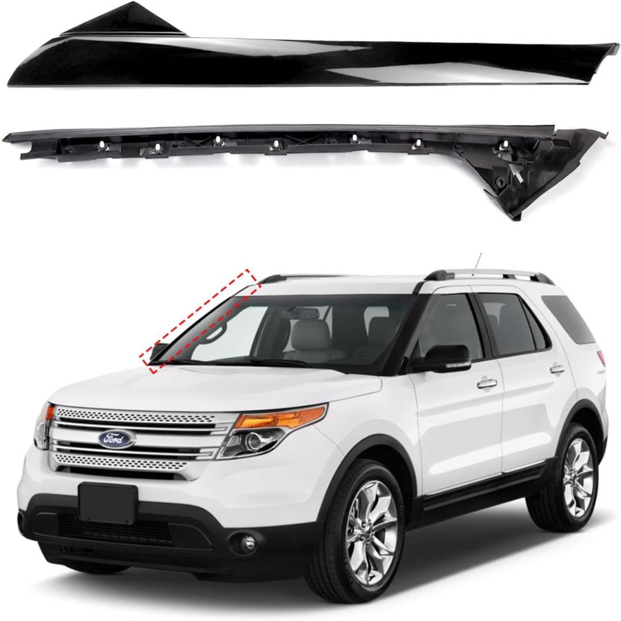 車 フォード エクスプローラー Aピラー 上下4本セット FORD EXPLORER