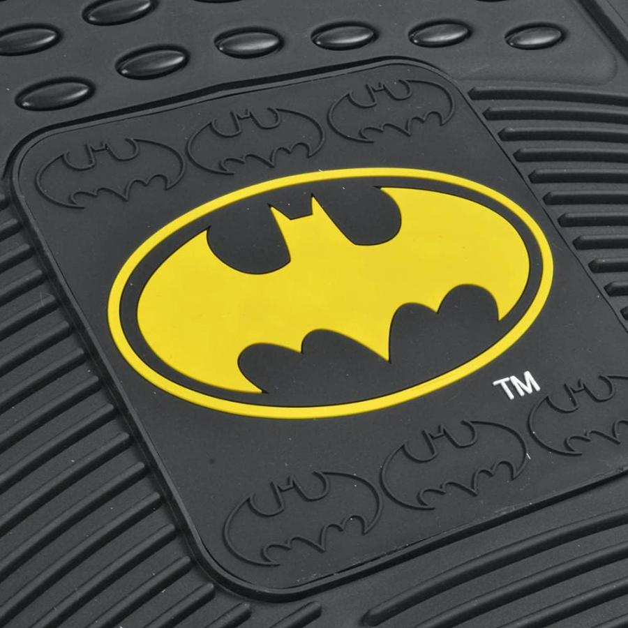 Classic Batman Superhero Car Floor Mats  Officially Licensed Warner Bros DC Comics  All Weather Interior Auto Protection  Heavy Duty Rubber Liners｜good-face｜06