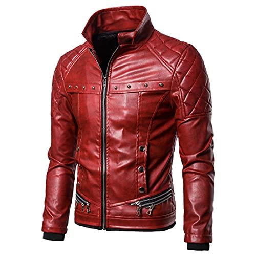 【並行輸入品】JHDESSLY Autumn and winter Men's punk detachable fur collar riveの画像