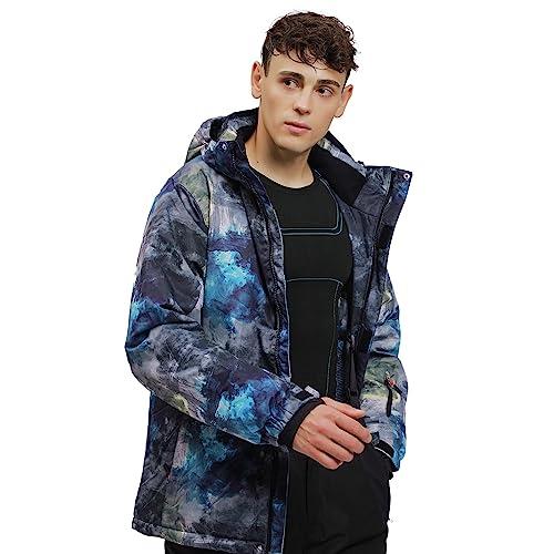 【並行輸入品】Mens Ski Jacket and Pants Set Waterproof Snow Suit Mountain Windの画像