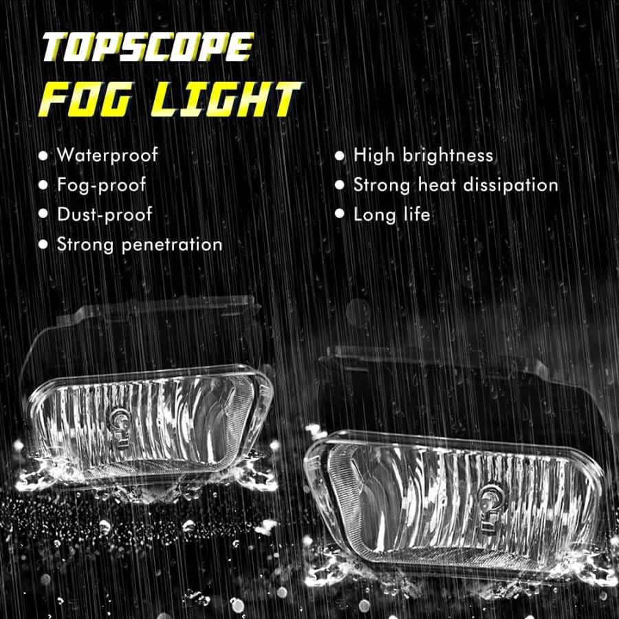 【並行輸入品】TOPSCOPE フォグランプ 交換用 シボレー シルバラード 2003-2007 全モデル アバランチ 2002-2006 フォグラン_1