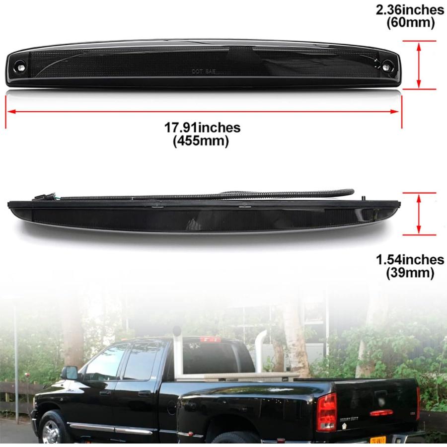 【並行輸入品】NSLUMO LEDテールゲートライトバー 交換用 2003-2006 Dodge Ram 2500 3500 ブライトレッド 54SMの画像