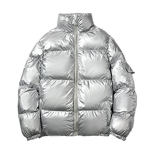 【並行輸入品】DZQUY Men's Plus Size Hooded Winter Coat Warm Puffer Jacket Metaの画像