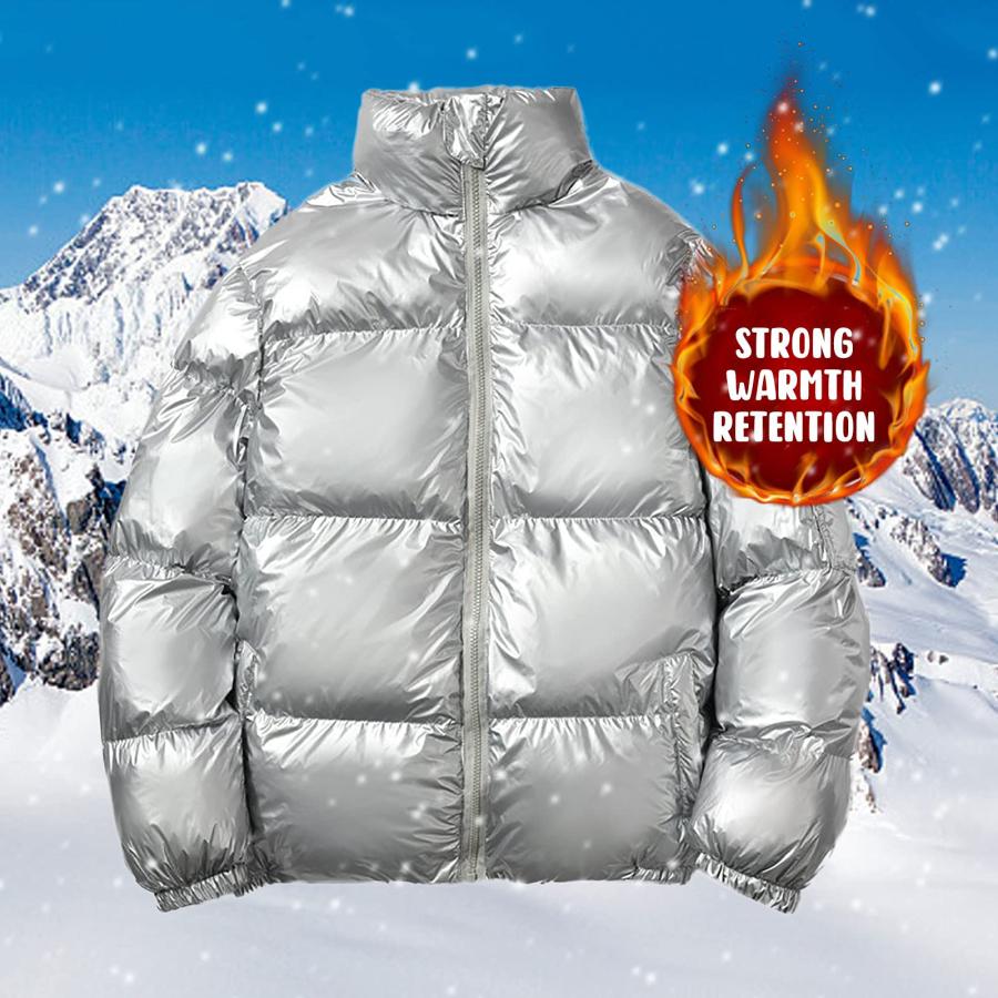 【並行輸入品】DZQUY Men's Plus Size Hooded Winter Coat Warm Puffer Jacket Metaの画像
