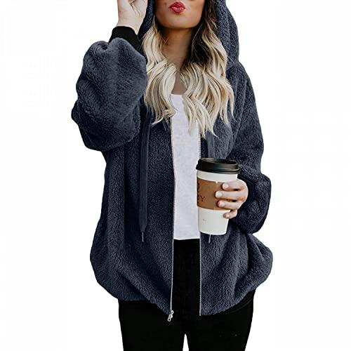 【並行輸入品】Sweaters for Women Plus Size， Women's Zipper Winter Warm Fluffy_1