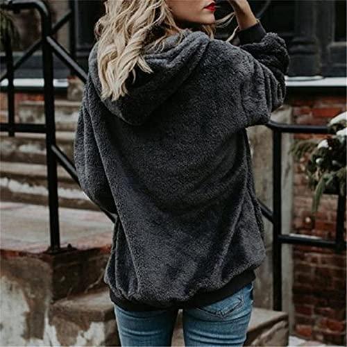 【並行輸入品】Sweaters for Women Plus Size， Women's Zipper Winter Warm Fluffy_7
