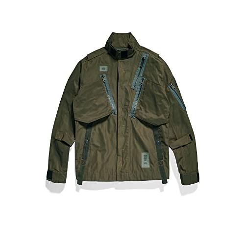 【並行輸入品】G STAR RAW   Mens E Slanted Pkt Jacket, Size: Large, Color: Darkの画像