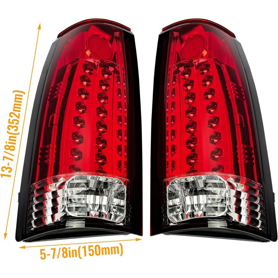 【並行輸入品】HECASA LEDテールライト 1988-2000 シボレー シルバラード GMC サバーバン タホ シエラ C/K 1500 250_7