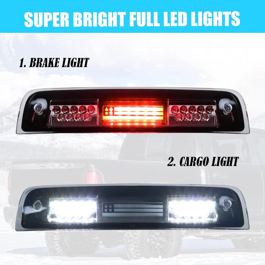 【並行輸入品】Dibanyou LED サードブレーキライト ハイマウント ストップテールライト アセンブリ カーゴランプ ダッジ・ラム 2009-2_5