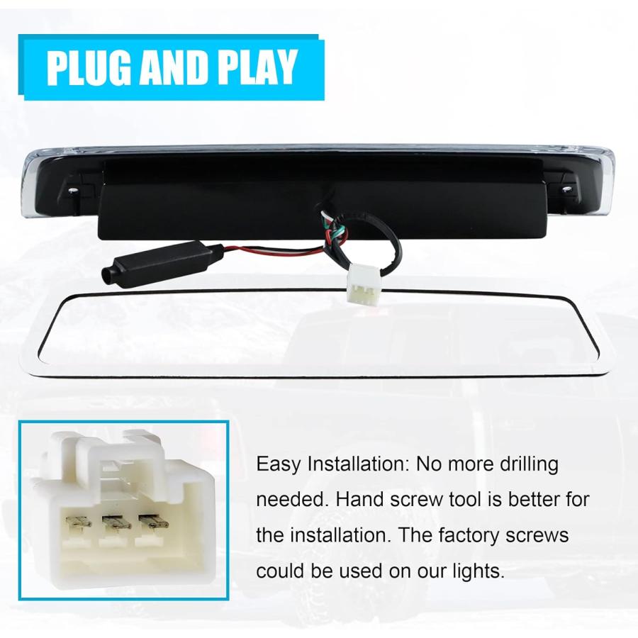 【並行輸入品】Dibanyou LED サードブレーキライト ハイマウント ストップテールライト アセンブリ カーゴランプ ダッジ・ラム 2009-2_6