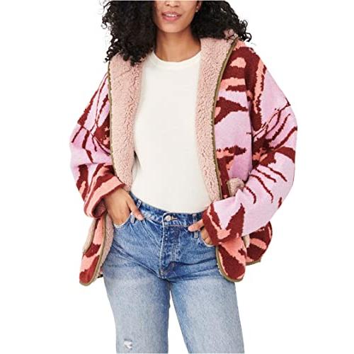 【並行輸入品】Free People Winter Chill Reversible Sherpa Lined Hooded Jacket Oの画像