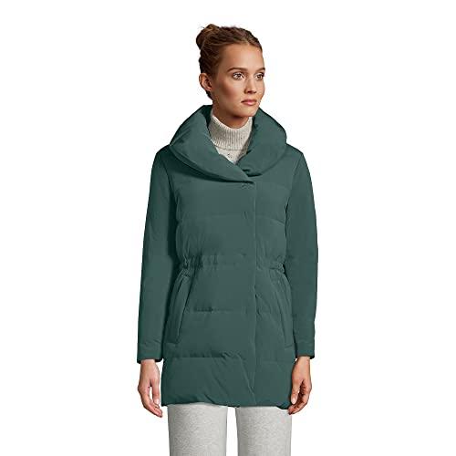 【並行輸入品】Lands' End Womens Stretch Quilted Wrap Down Coat Deep Woodland Gの画像