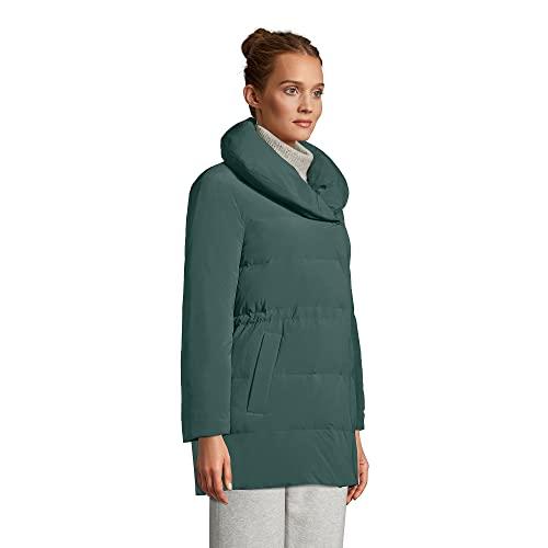 【並行輸入品】Lands' End Womens Stretch Quilted Wrap Down Coat Deep Woodland Gの画像