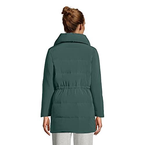 【並行輸入品】Lands' End Womens Stretch Quilted Wrap Down Coat Deep Woodland Gの画像