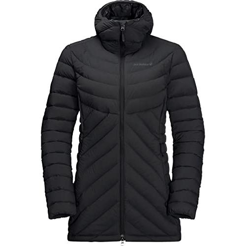 【並行輸入品】Jack Wolfskin Women's Standard Athletic Down Coat W, Black, X Laの画像
