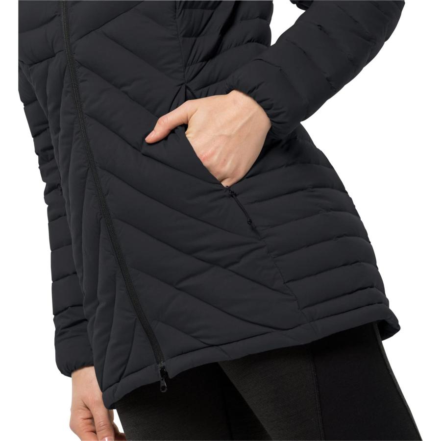【並行輸入品】Jack Wolfskin Women's Standard Athletic Down Coat W, Black, X Laの画像