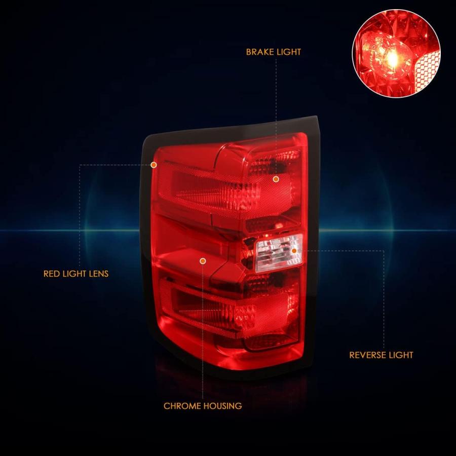 【並行輸入品】PM PERFORMOTOR [Driver Side] Tail Light Brake Lamp Assembly Compatib_2
