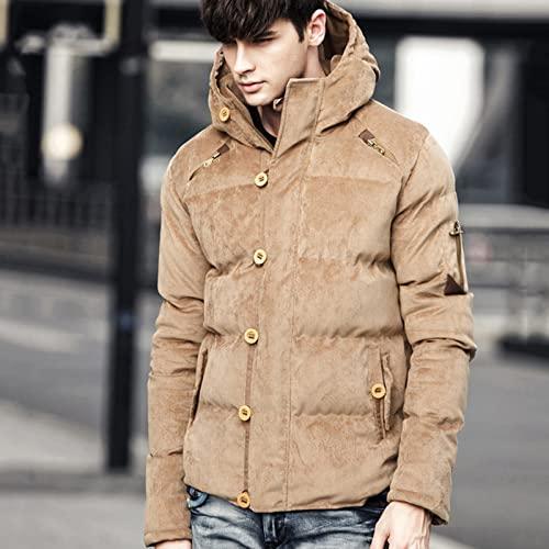 【並行輸入品】Homisy 2021 Winter Coat Jacket for Men, Men's Corduroy Hooded Thの画像
