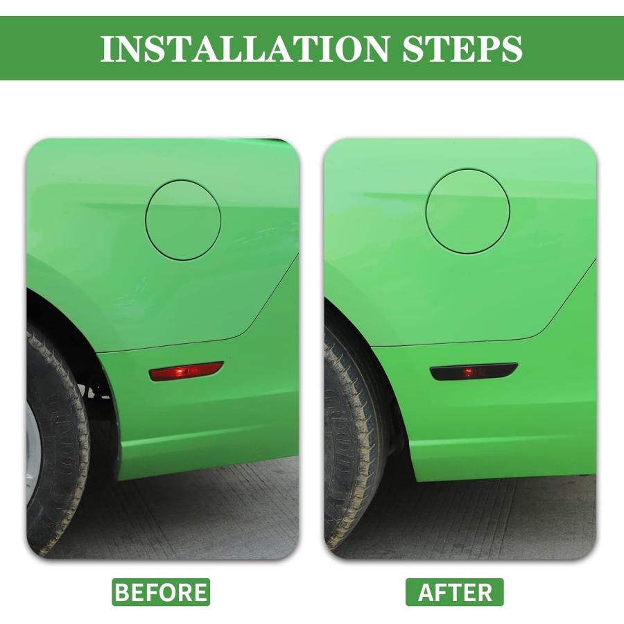 ブランド登録なし - 【並行輸入品】Hoolcar Blackout Side Marker Lights Front Rear Sidemarker Cover for