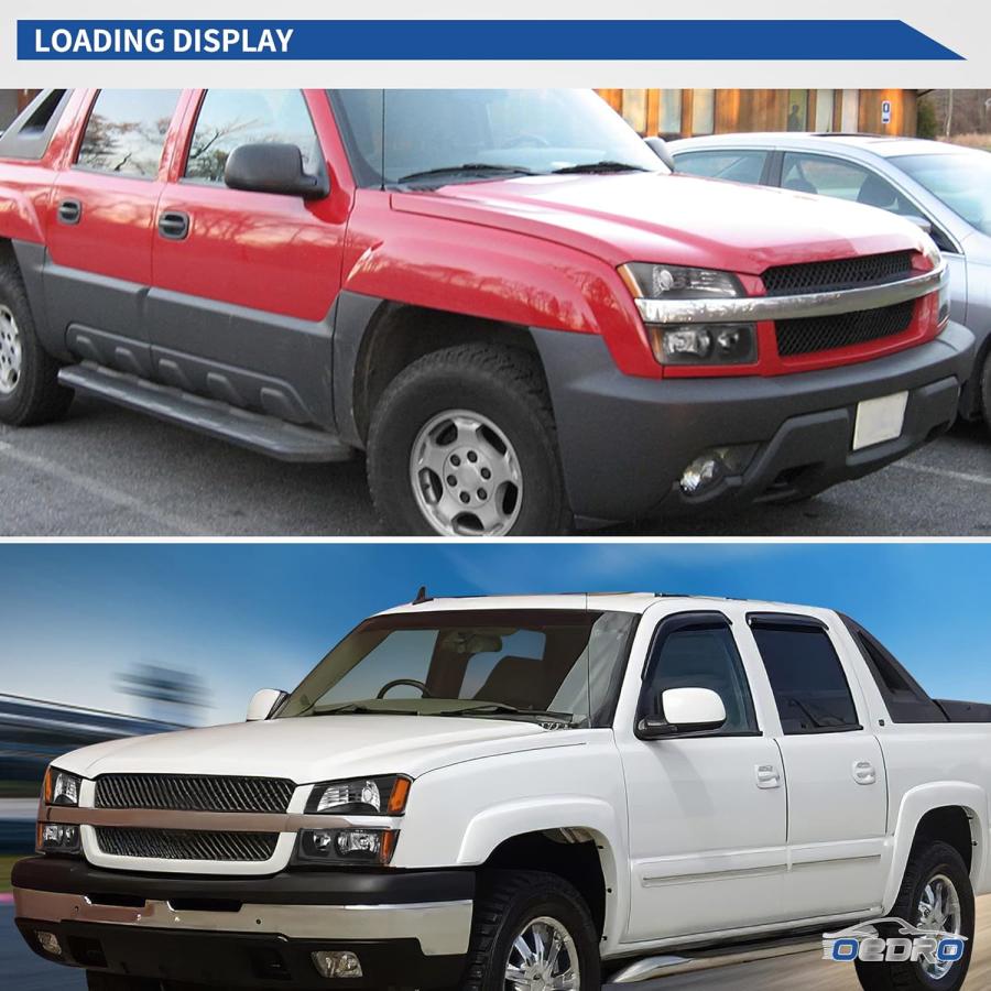 【並行輸入品】OEDRO ヘッドライトアセンブリ 2002 2003 2004 2005 2006 Chevy Avalanche ピックアップ ボデの画像