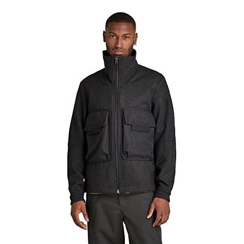 【並行輸入品】G STAR RAW   Mens Wool Bomber Jacket, Size: Medium, Color: Shadoの画像