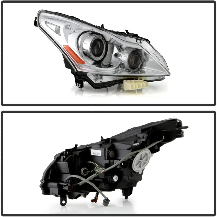 【並行輸入品】アフターマーケットOEMスタイルヘッドライト 2010-2015 インフィニティ G25/G37 4Dr セダン [ファクトリーキセノンの画像
