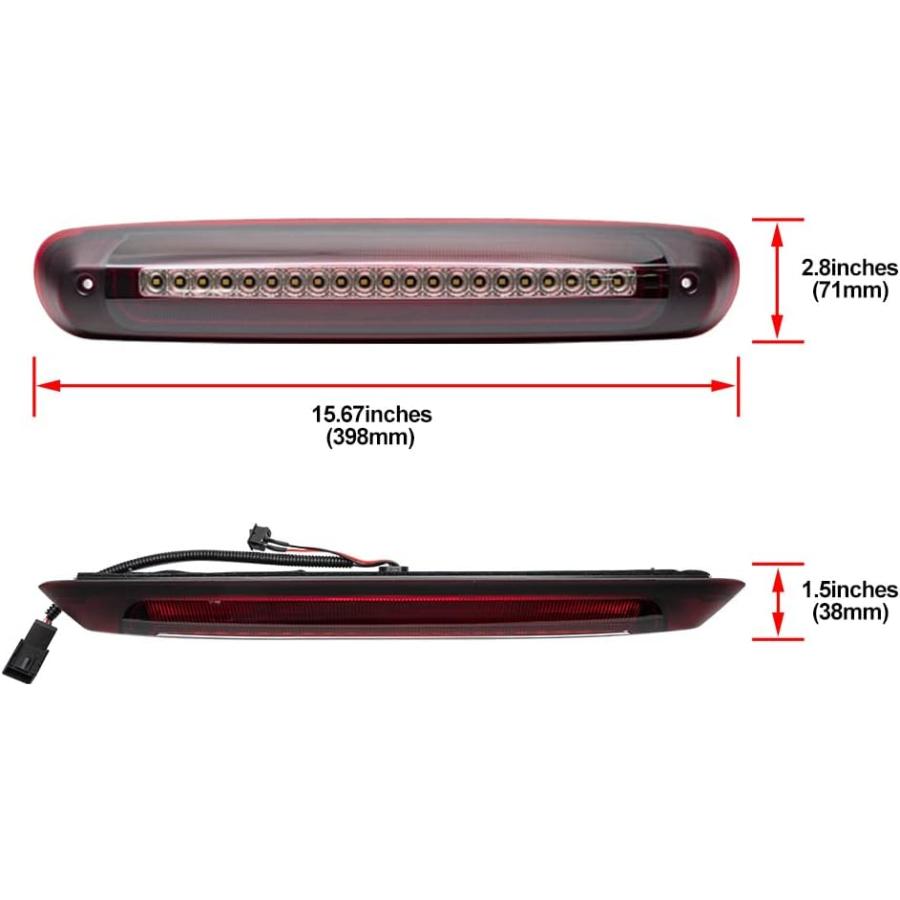 【並行輸入品】NJSBYL LED 3rd ブレーキライト 交換用 Humer H3T 2009 2010 ハイマウントストップランプ サードカーゴラの画像