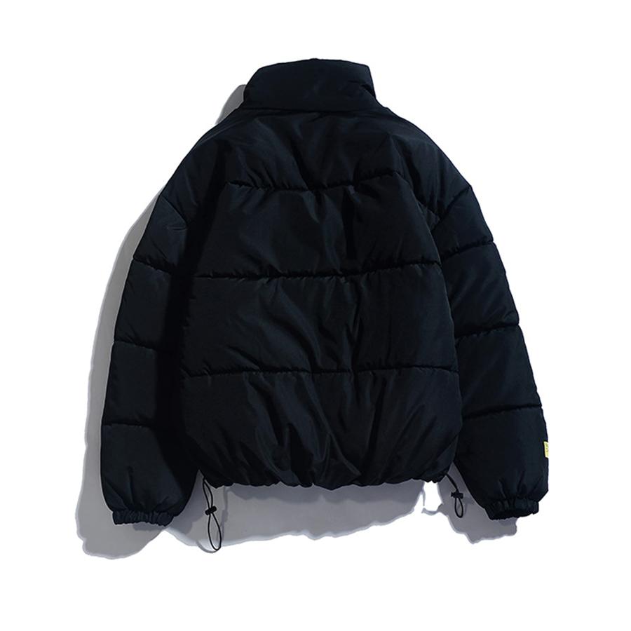 【並行輸入品】Tanming Puffer Jacket Men Warm Solid Pockets Full Zip Winter Coaの画像
