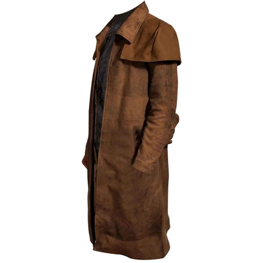【並行輸入品】Vegas A7 Duster Coat NCR New Veteran Ranger Suede Leather Trenchの画像