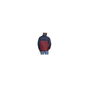 【並行輸入品】Eddie Bauer Men's Stratuslite Down Snap Mock, Dark Berry, Largeの画像