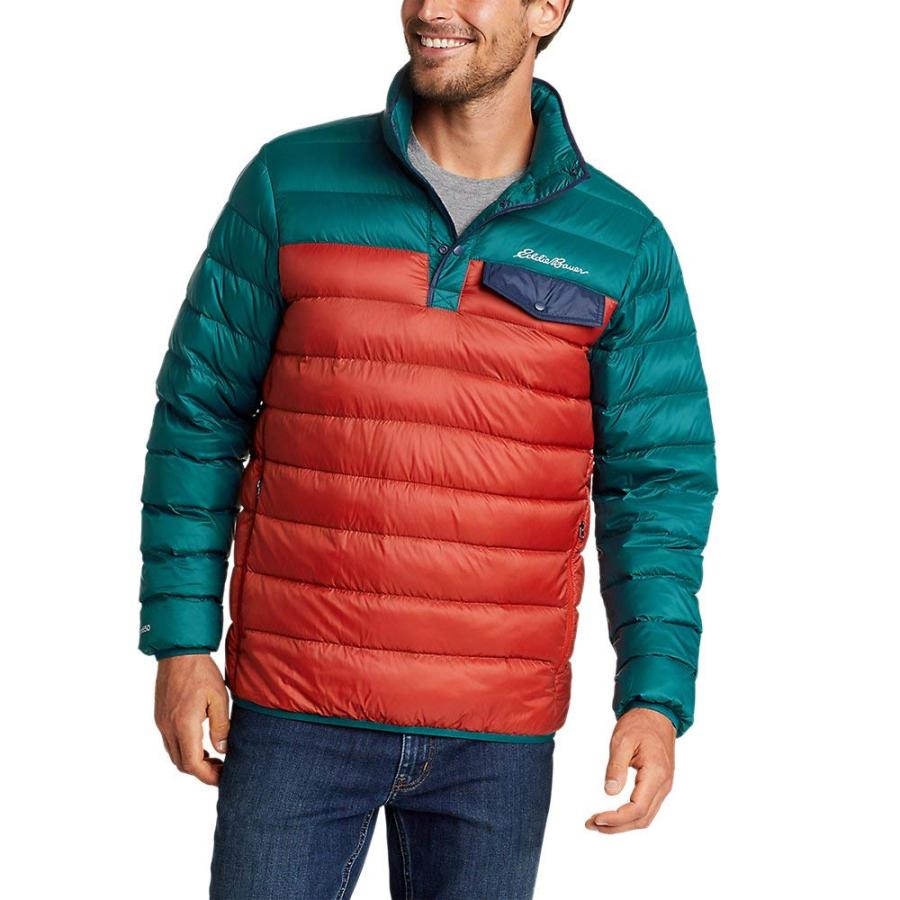 【並行輸入品】Eddie Bauer Men's Stratuslite Down Snap Mock, Dark Berry, Largeの画像