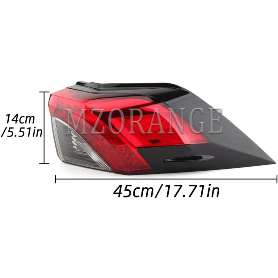 【並行輸入品】MZORANGE テールライト リアブレーキランプ トヨタ RAV4 2019 2020 2021用 (右助手席側)の画像