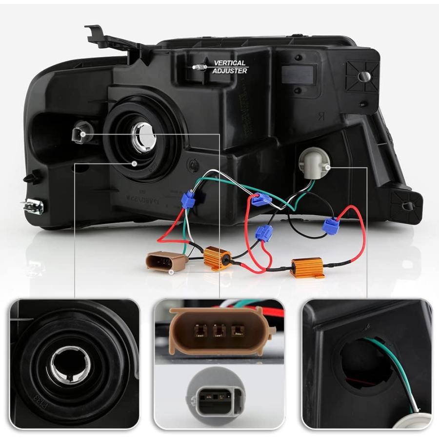 【並行輸入品】ACANII - 2004-2008 フォード F150 06-08 リンカーン マーク LT ブラック LED チューブ スイッチバッの画像