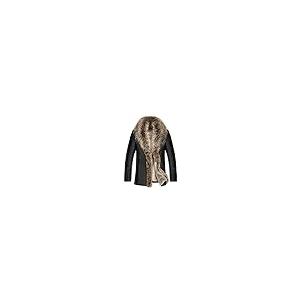 【並行輸入品】Winter Men Lambswool Leather Jacket Genuine Leather Coats Thickeの画像