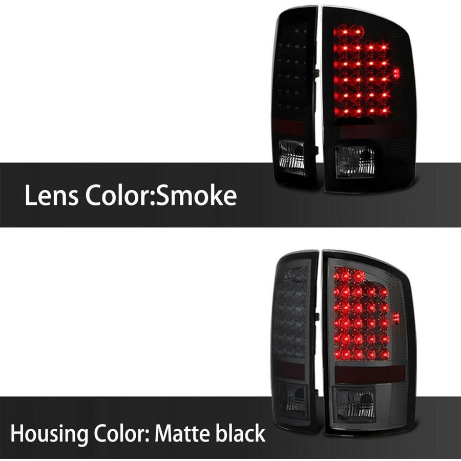 【並行輸入品】WFLNHB ブラック LED テールライト アセンブリ 交換用 2002-2006 Ram 1500 2500 3500 リアテールラの画像