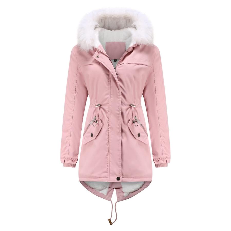 並行輸入品】90sMuse Women Winter Down Coat Thicken Fleece Lined