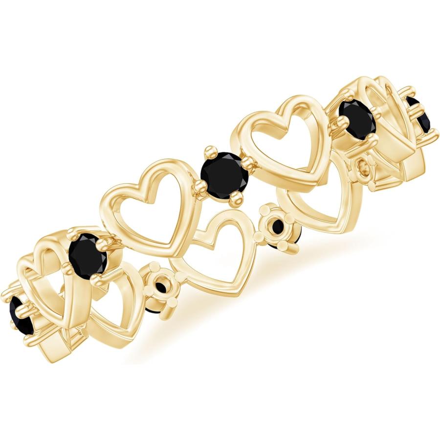 エタニティリング 並行輸入品】[Rosec Jewels] 自然なブラックオニキスエタニティバンド