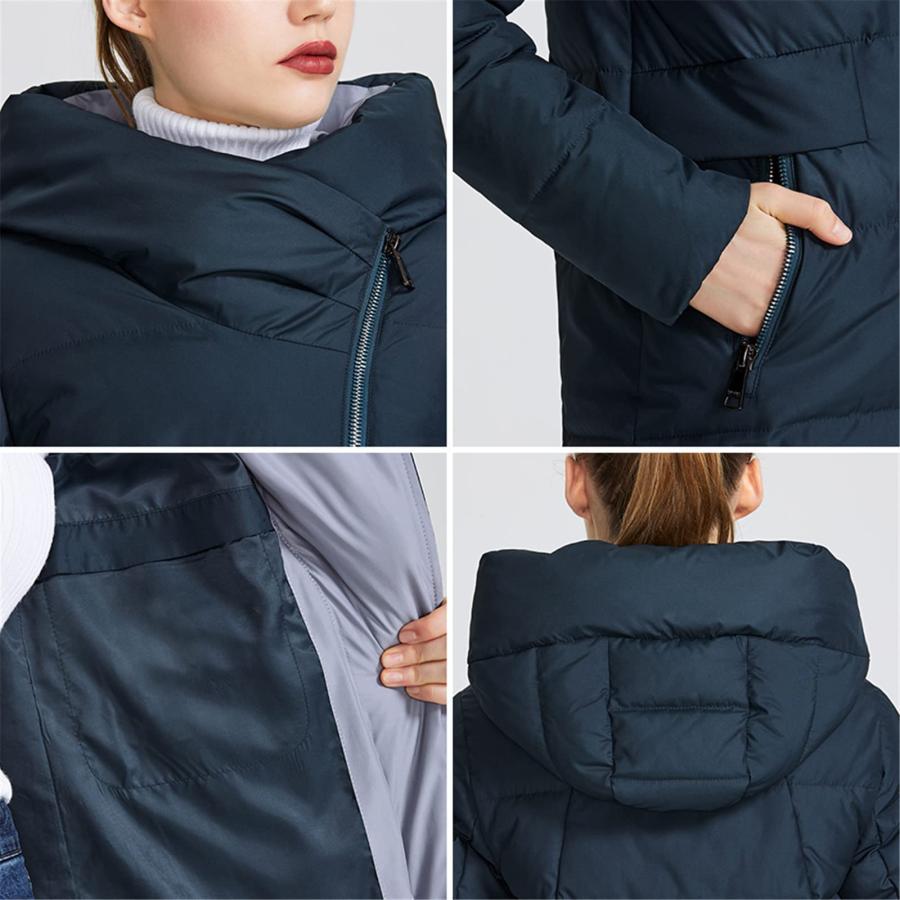 【並行輸入品】Winter Women's Warm Jacket Parka Women Windproof Stand Up Collarの画像