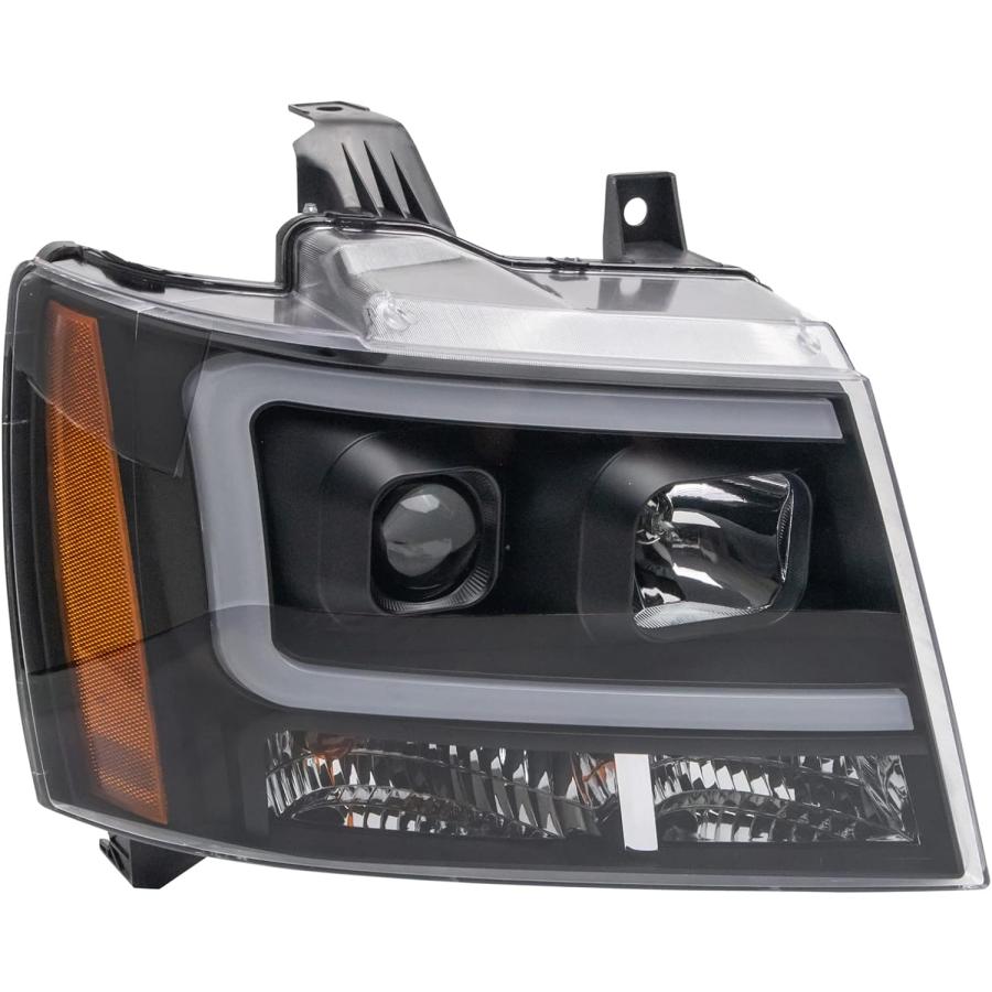 【並行輸入品】TRQ パフォーマンス プロジェクター ヘッドライトセット ブラック LED バー 07-14 サバーバン タホの画像