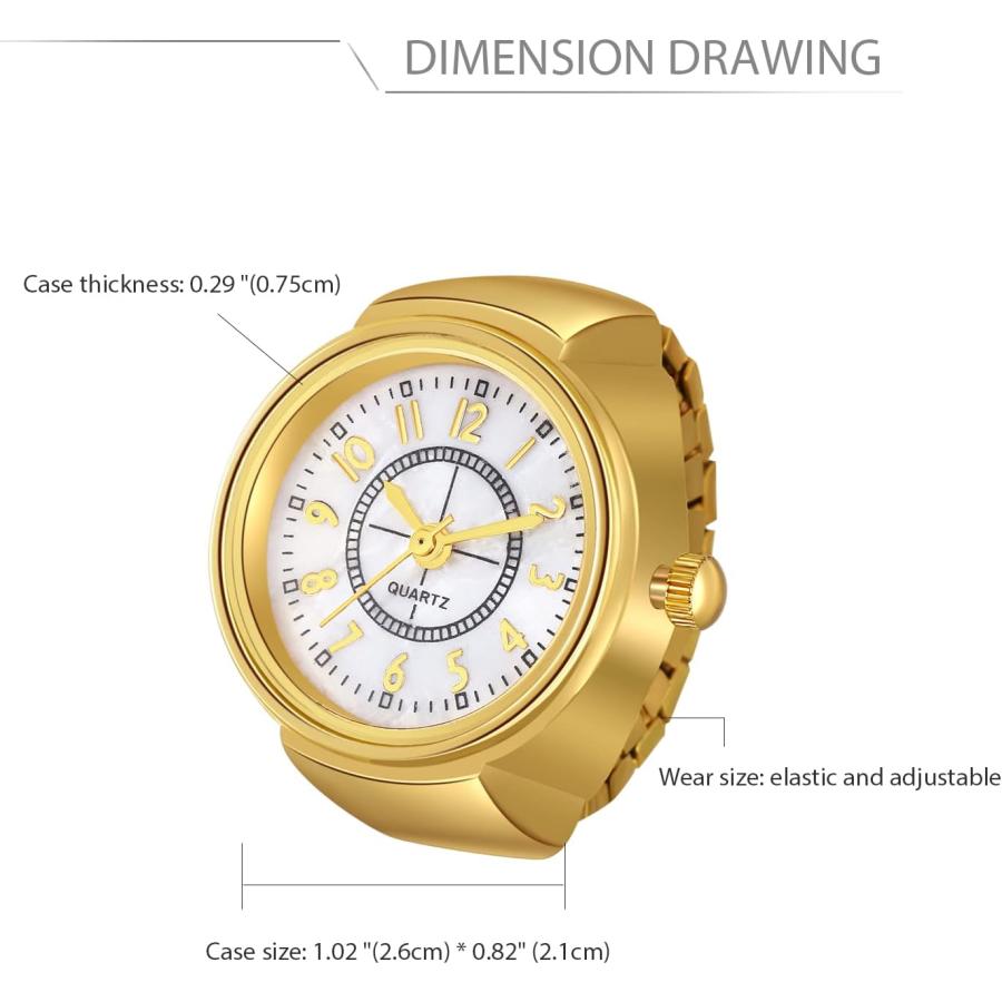 並行輸入品】JEWELRYWE 指輪時計 リング時計 指輪ウォッチ