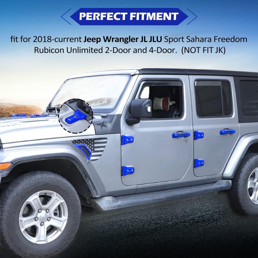 【並行輸入品】LAIKOU 22PCS Full Set Exterior Decoration Trim Kit fit for Jeep Wranの画像