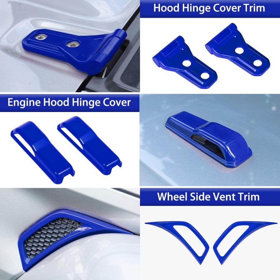 【並行輸入品】LAIKOU 22PCS Full Set Exterior Decoration Trim Kit fit for Jeep Wranの画像