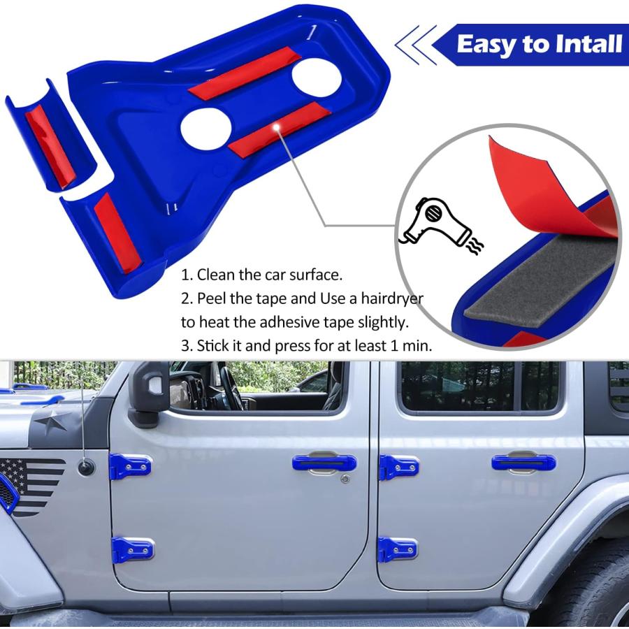 【並行輸入品】LAIKOU 22PCS Full Set Exterior Decoration Trim Kit fit for Jeep Wranの画像
