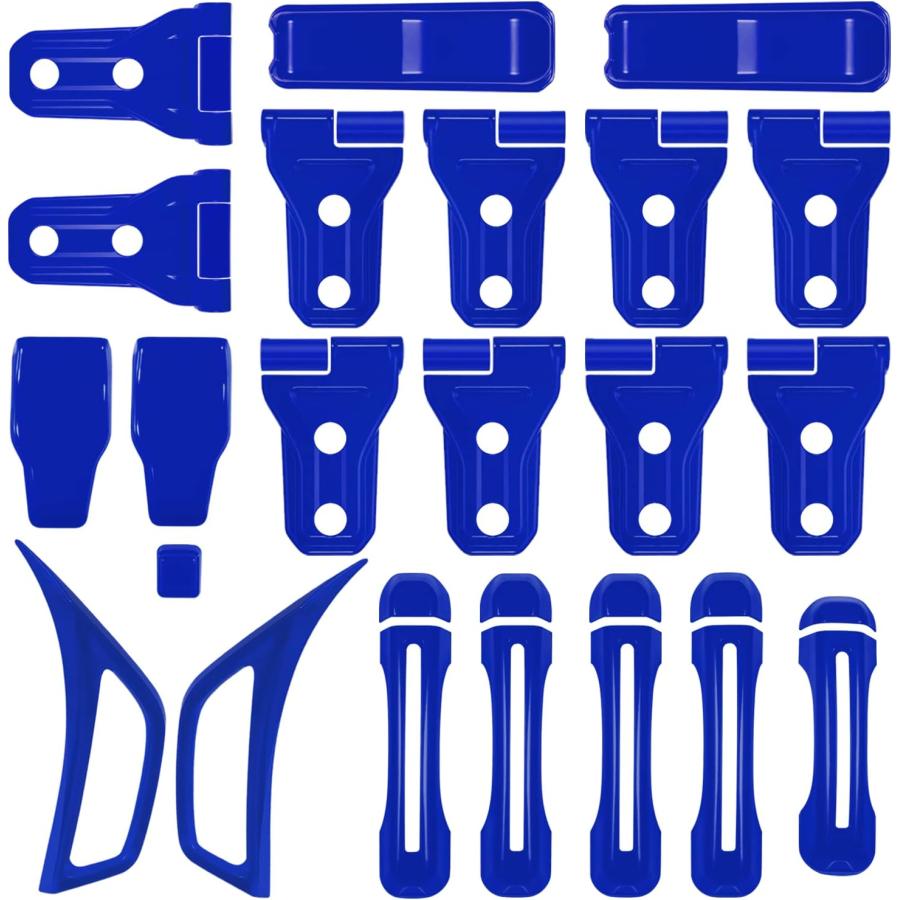 【並行輸入品】LAIKOU 22PCS Full Set Exterior Decoration Trim Kit fit for Jeep Wranの画像